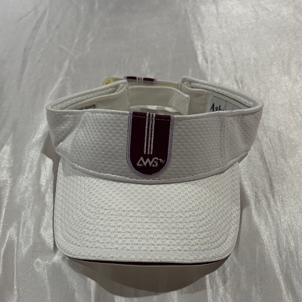 Ashworth White and Maroon Women's Visor